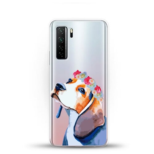 фото Силиконовый чехол бигль на huawei nova 7 se andy & paul