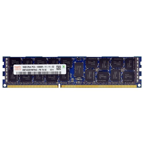 память серверная ddr3 16gb ecc reg pc3 12800r 1600mhz 2rx4 sk hynix hmt42gr7mfr4c pb hmt42gr7mfr4a pb Оперативная память Hynix 16 ГБ DDR3 1600 МГц DIMM CL11 HMT42GR7MFR4C-PB