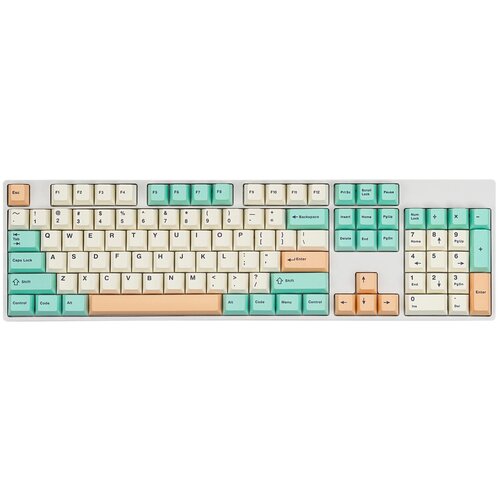 Набор клавиш для механической клавиатуры Cherry Profile Simple Green, английская раскладка, комплект кейкапов