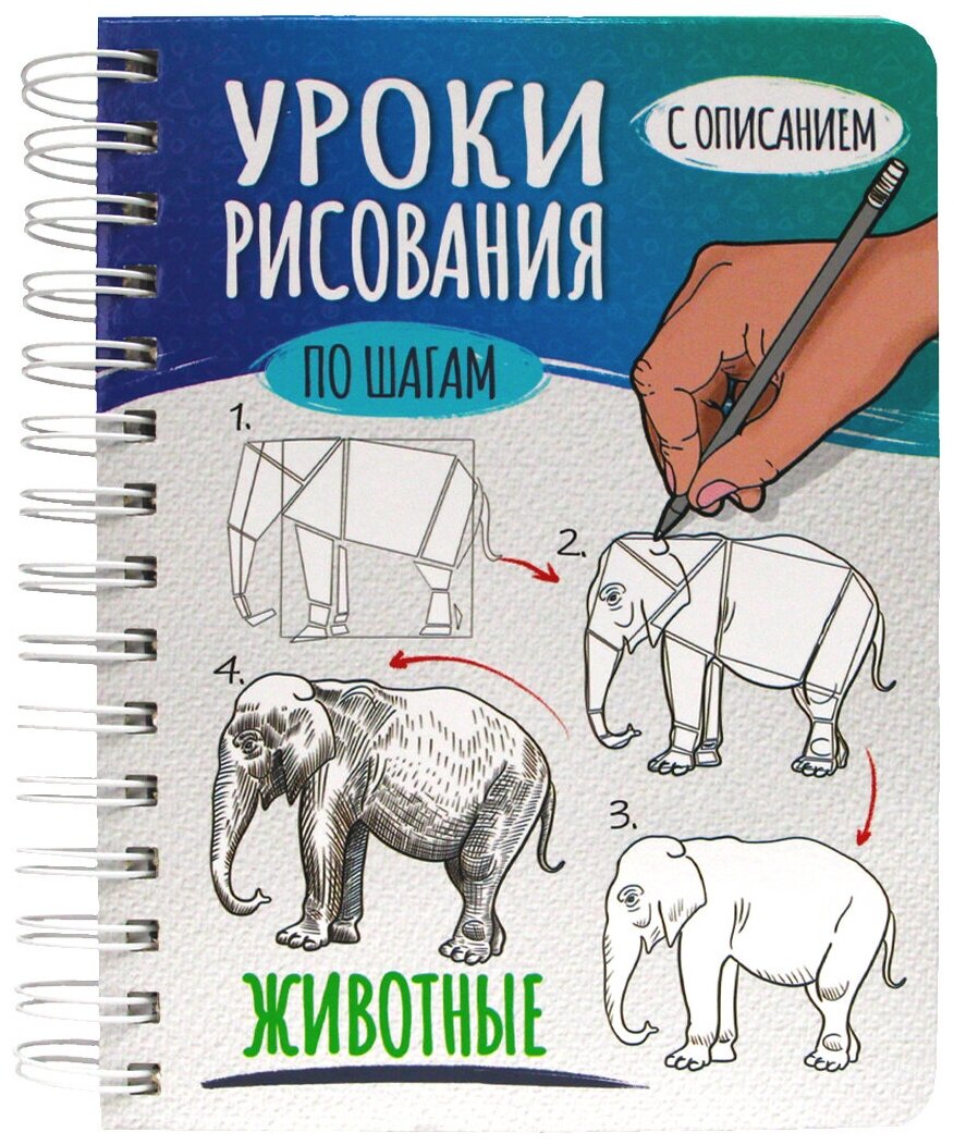 Скетчбук. Уроки рисования по шагам. Животные /