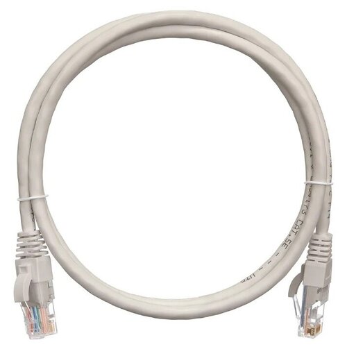 Патч-корд Netlan EC-PC4UD55B-050-GY-10 U/utp 4 пары, Кат.5е, 2хRJ45/8P8C, T568b, Molded, Pvc, серый,