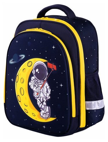 Brauberg Ранец Kids Standart 2 отделения, светящийся Spaceman 271384