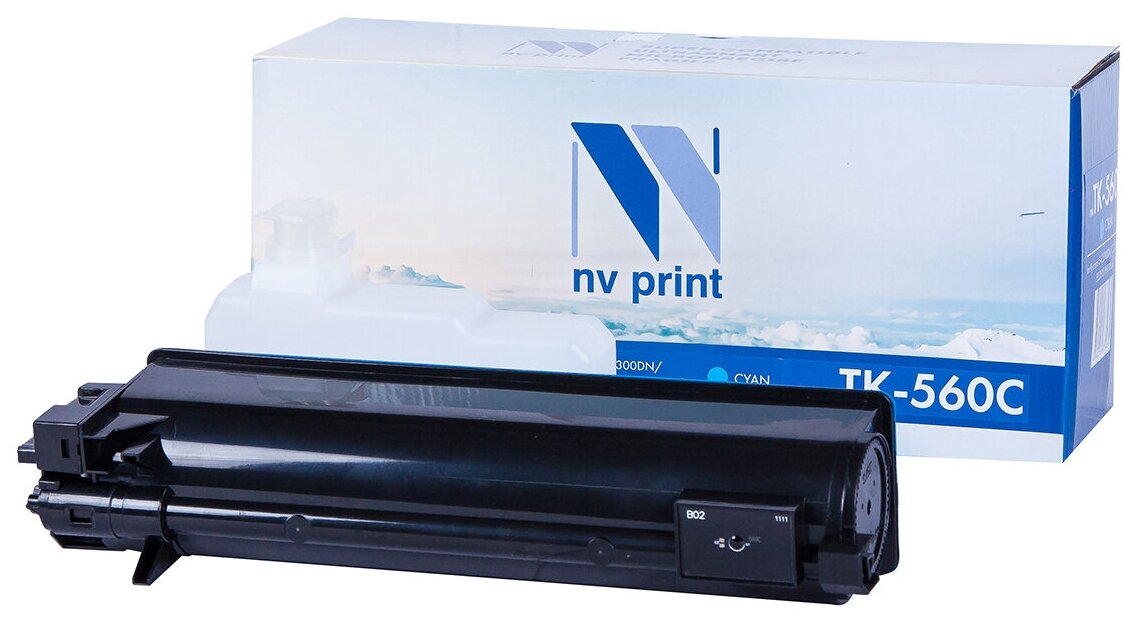 Картридж NV Print TK-560 Cyan для Kyocera, 10000 стр, голубой