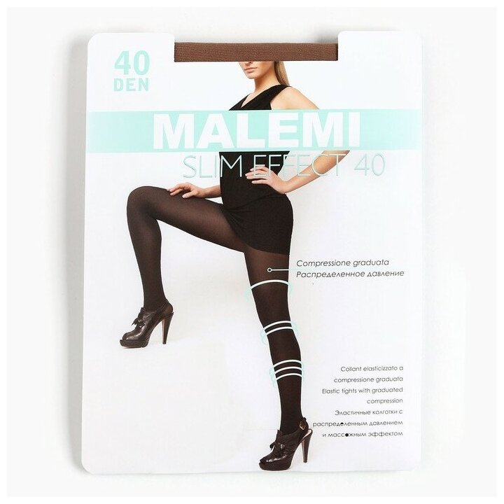 Колготки женские Malemi Slim Effect 40, цвет телесный (melon), размер 3