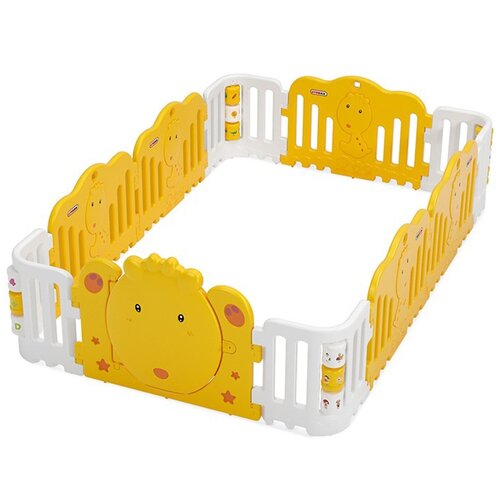 Игровой манеж-ограждениеFloopsi Giraffe Playpen 242х158см. (на присосках). Большой детский пластиковый напольный манеж