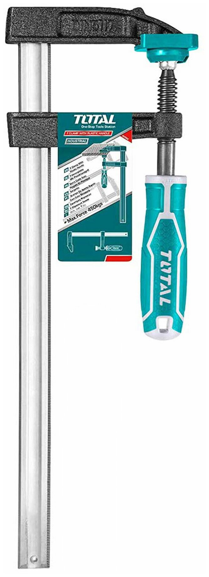 Струбцина F-типа 120х500мм , THT1321203 TOTAL