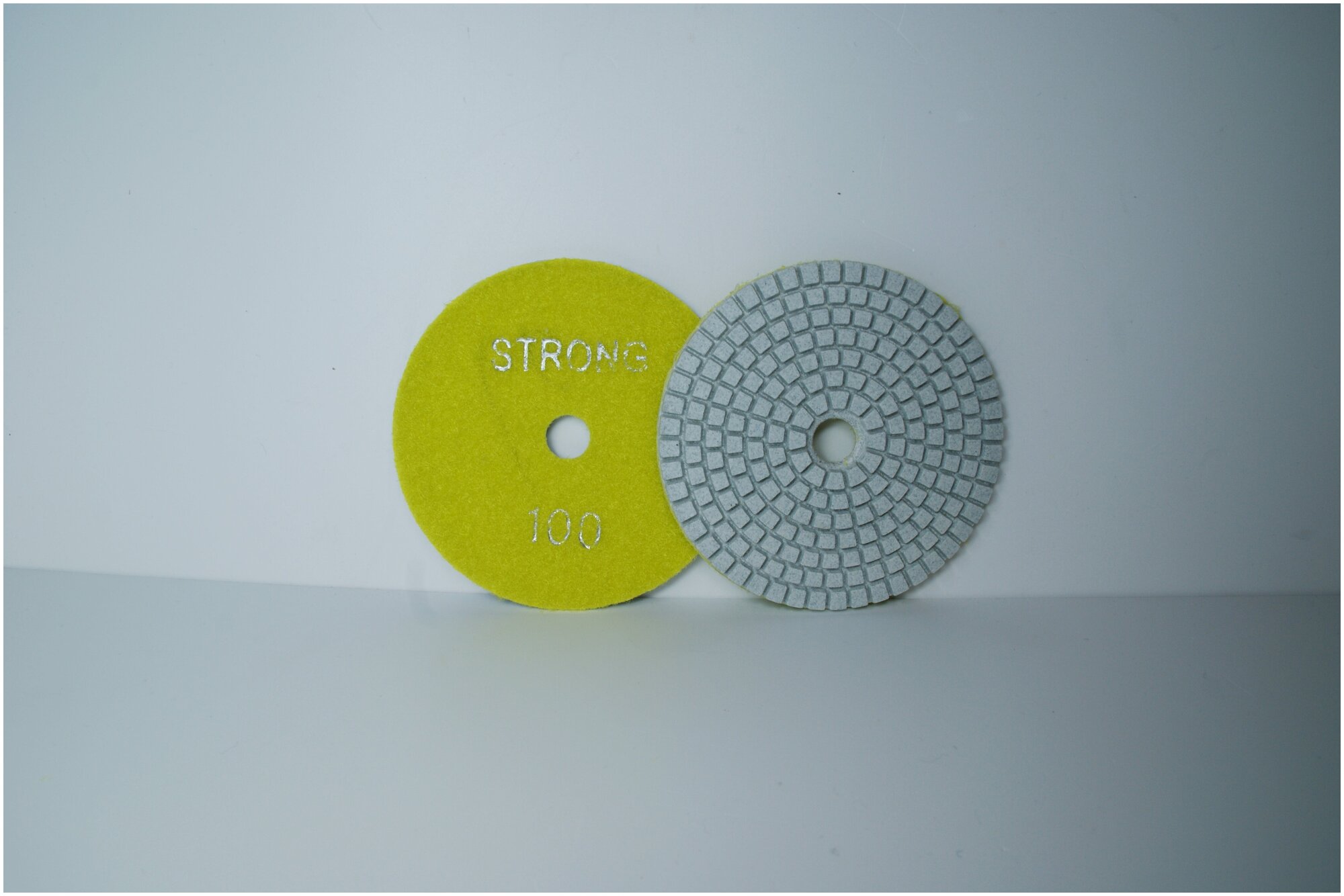 Алмазный гибкий шлифовальный круг АГШК для влажной шлифовки 100мм №100 (черепашка) Strong (1 шт.)
