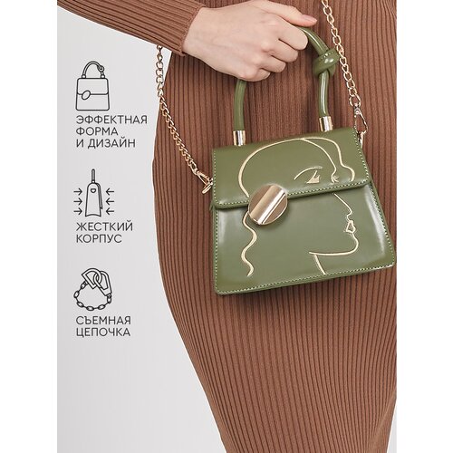 фото Сумка (черная) dayona dasconi женская через плечо маленькая повседневная с ручками / клатч