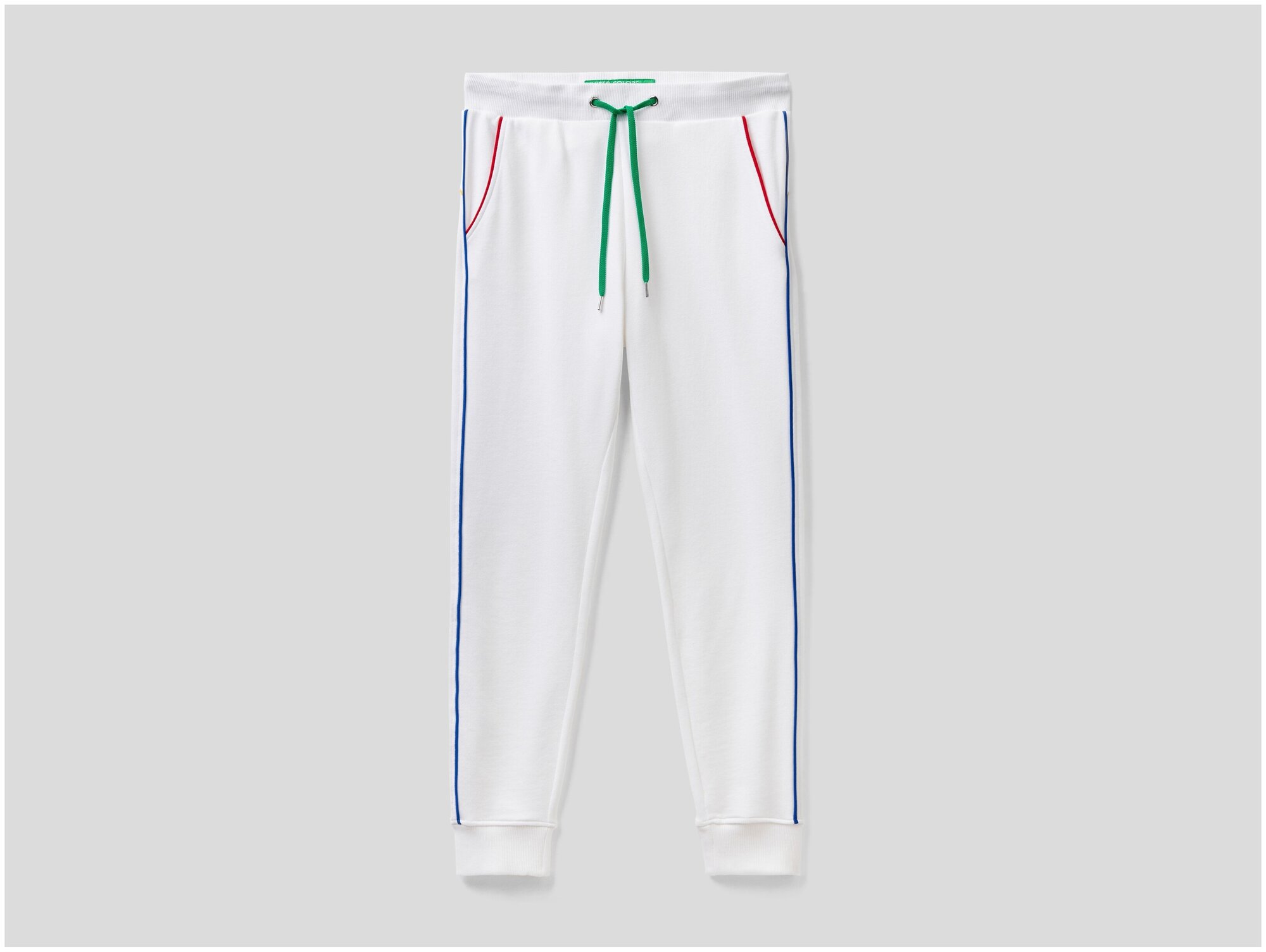 Брюки спортивные UNITED COLORS OF BENETTON, размер XL, белый, — фото 1