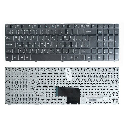 Клавиатура для ноутбука DNS Pegatron C15 C17 Series Г-образный Enter Черная с черной рамкой MP-13A83SU-5283 0KN0-CN4RU12 1160₽