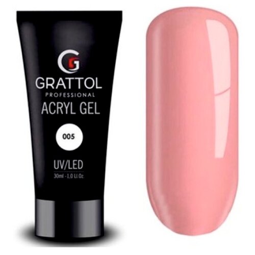 Grattol акригель Acryl Gel камуфлирующий, 30 мл, 05 розово-бежевый акригель grattol acryl gel камуфлирующий 30 мл 05 розово бежевый