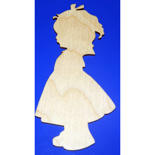 Деревянная заготовка Девочка 5см с магнитом (4шт.) 046390а деревянная заготовка кукла в шляпе д07 ш04 в11