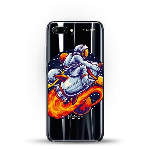 фото Силиконовый чехол астронавт на ракете на honor 10 andy & paul