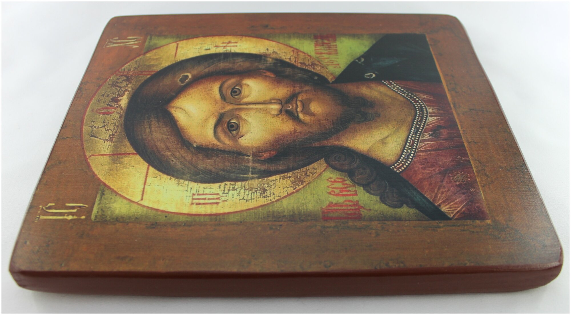 Православная Икона Господь Вседержитель (Пантократор), деревянная иконная доска, левкас, ручная работа (Art.1109С)
