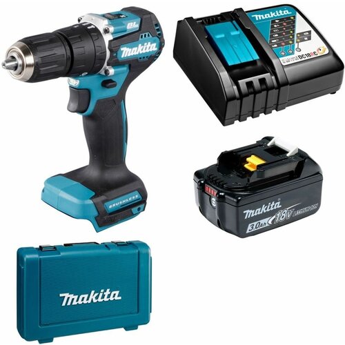 Дрель-шуруповерт ударная аккумуляторная LXT 18В - 40Нм аккумулятор 3Ач и зу Makita DHP487RF 1966000₽