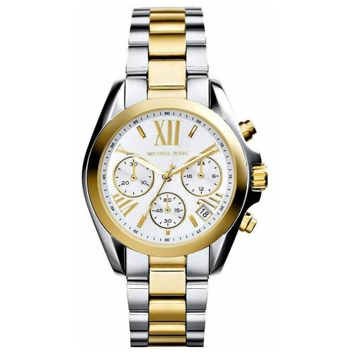 фото Наручные часы michael kors женские наручные часы michael kors с хронографом оригинальные, серебряный, золотой