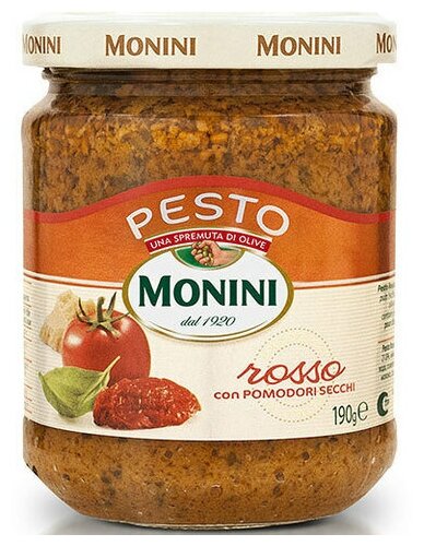 Соус песто Monini Pesto Rosso томатный 190 г - фото №5