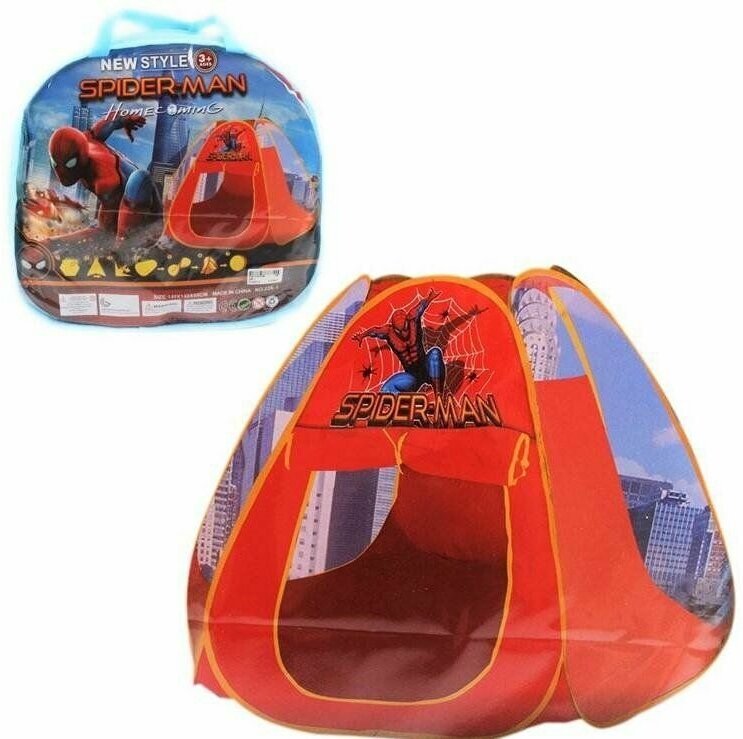 Детская палатка 226-1 в сумке с героем Человек-паук