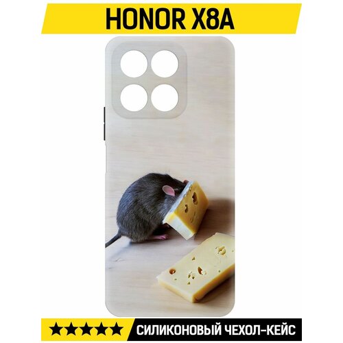 Чехол-накладка Krutoff Soft Case Мышь и сыр для Honor X8a черный чехол накладка krutoff soft case мышь и сыр для honor 90 lite черный