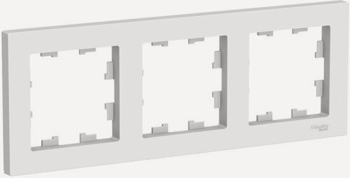 Изображение товара Рамка Systeme Electric (schneider Electric) SCHNEIDER ELECTRIC ATLASDESIGN, универсальная, Белый 3-постовая, ATN000103