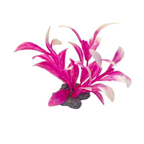 Растение TETRA DecoArt Plant Мини розовое XS Pink 6см (6шт) растение для аквариума пластиковое мини микс tetra decoart plant xs mix refil 6 см уп 6 шт 1 шт