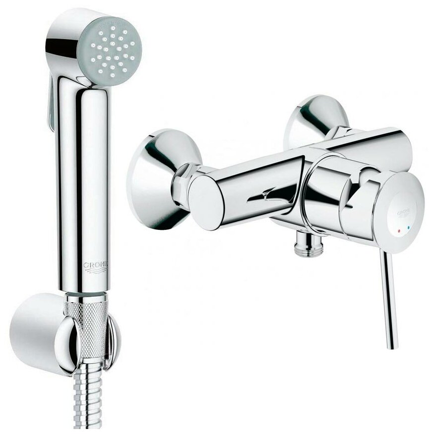 BauClassic 55057001 гигиенический душ со смесителем Grohe