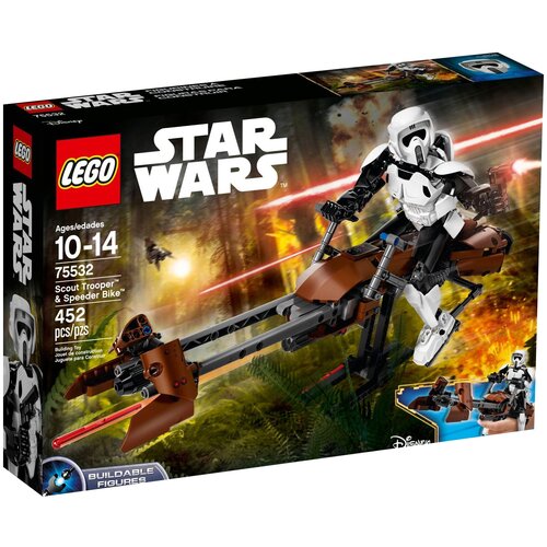 Конструктор LEGO Star Wars 75532 Штурмовик-разведчик на спидере, 452 дет. конструктор lego star wars 75532 штурмовик разведчик на спидере 452 дет