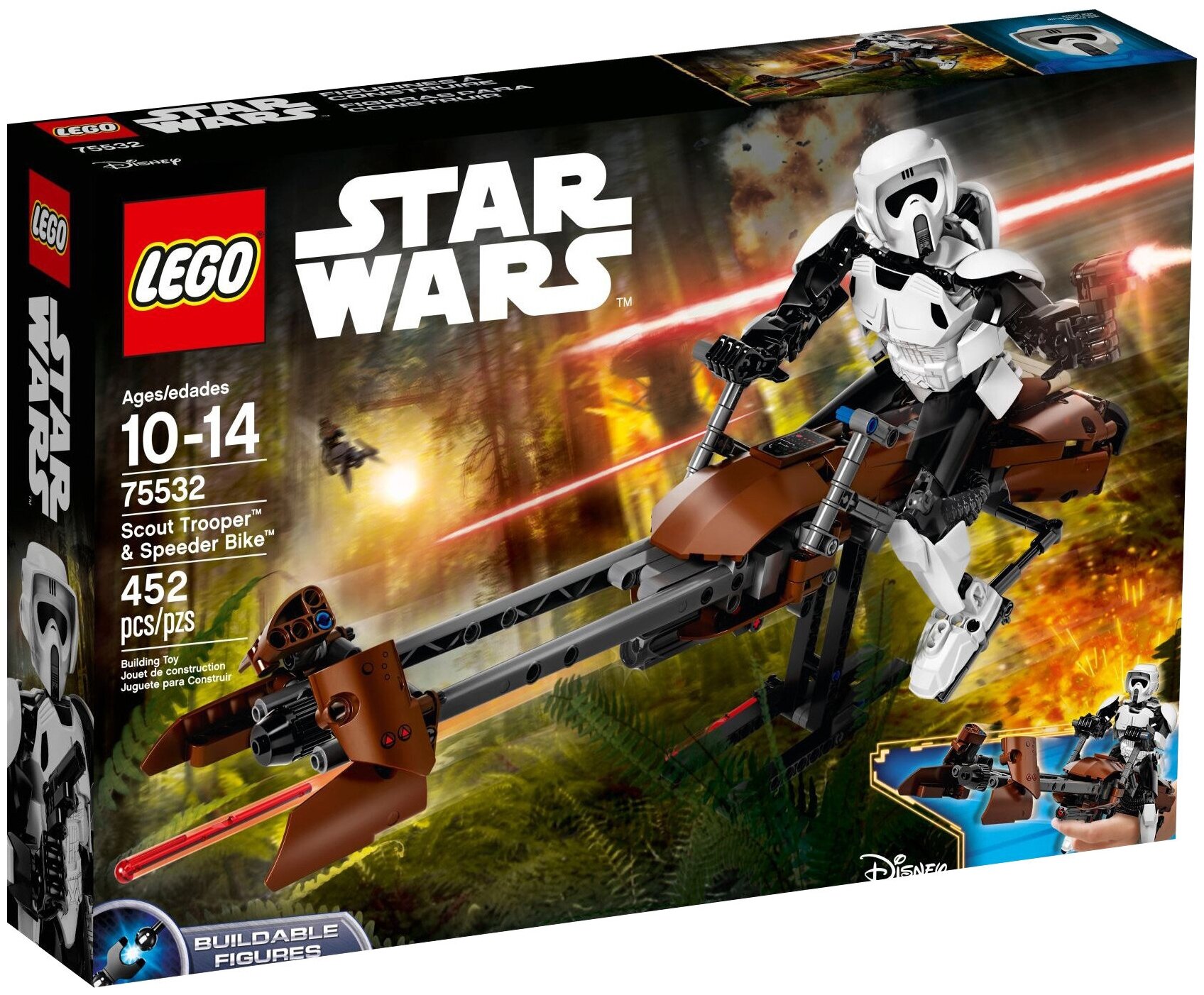 Конструктор LEGO Star Wars 75532 Штурмовик-разведчик на спидере