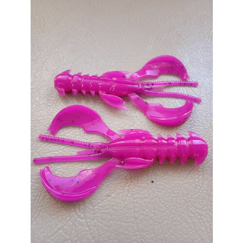 Силиконовая приманка Рак (Yabby) 40 мм, Розовый (Clear Pink), 10 шт. уп.