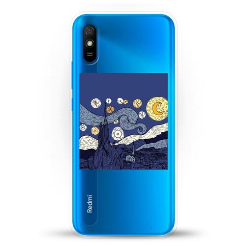 фото Силиконовый чехол ночь на xiaomi redmi 9a andy & paul