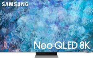 65" Телевизор Samsung QE65QN900AU 2021 QLED, HDR RU, нержавеющая сталь