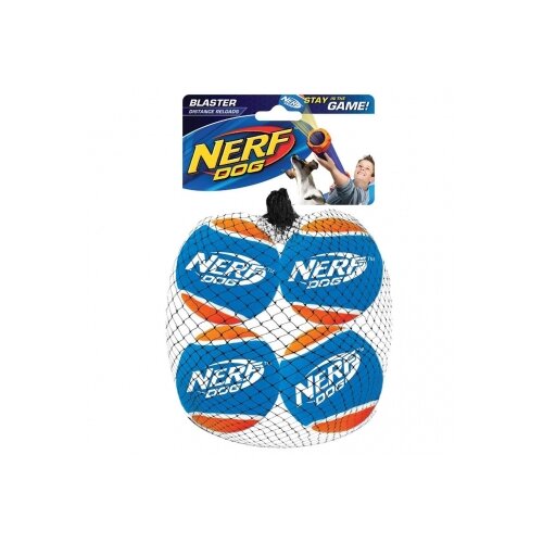 фото Игрушка для собак nerf. теннисный мяч для бластера (6 см, 4 шт), шт