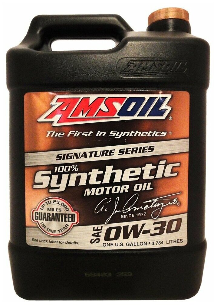 Моторное масло AMSOIL Signature Series Synthetic Motor Oil SAE 0W-30, 3.78л