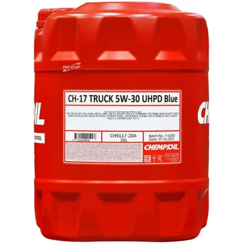 CHEMPIOIL 5w-30 Ch-17 Truck Uhpd Blue Ck-4, E6/ E9 20л (Синт. Мотор. Масло)