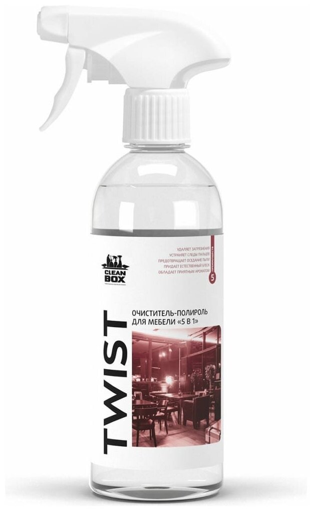 TWIST CleanBox очиститель-полироль для мебели 5в1; 05л. 18 шт. в упаковке.