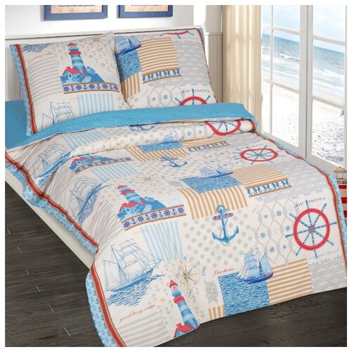 фото Детское постельное белье капитан, 1,5 спальное, поплин артпостель