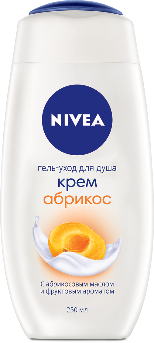 Гель для душа Nivea Крем-абрикос Гель-уход для душа /250 мл/гр.