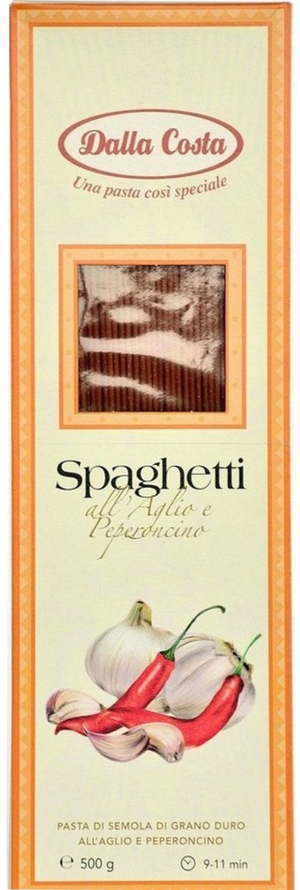 Макаронные изделия Dalla Costa Спагетти с чесноком и чили 500 г
