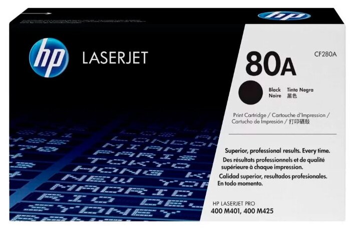 HP CF280A Картридж , Black{LaserJet Pro 400 M401/M425, Black, (2700стр.)}