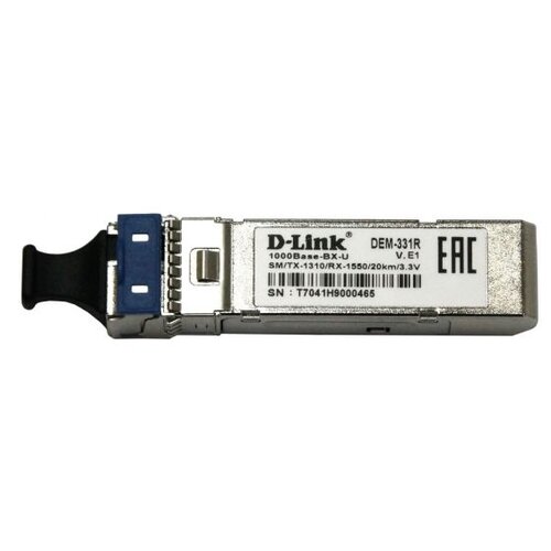 SFP трансивер D-Link DEM-331R/20KM сетевое оборудование d link 331t 40km b1a wdm sfp трансивер