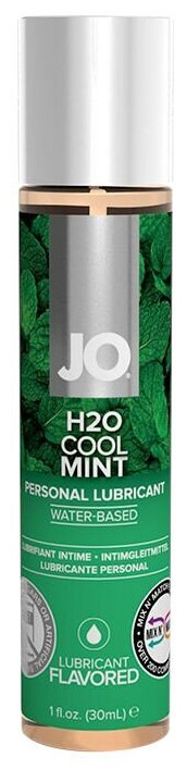 Лубрикант на водной основе с ароматом мяты JO Flavored Cool Mint - 30 мл.