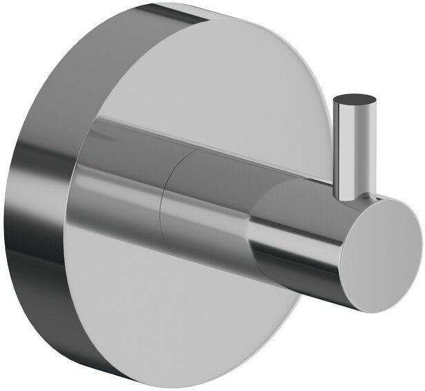 Крючок для ванной Iddis Sena одинарный на шуруп металл хром