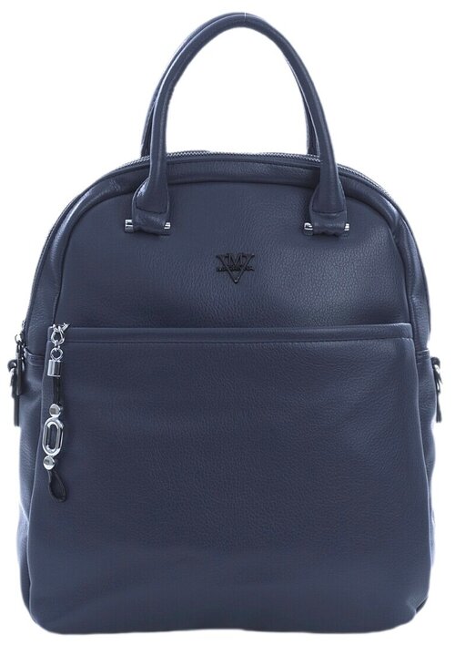 Рюкзак из экокожи с двумя ручками под А4 сумка-рюкзак синий цвет джинс