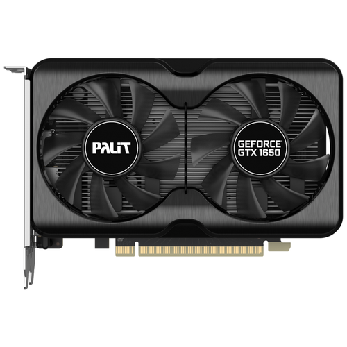 Видеокарта Palit GeForce GTX 1650 GP OC 4GB (NE61650S1BG1-1175A), Retail видеокарта palit geforce gtx 1650 4096mb gp oc 4g ne61650s1bg1 1175a dp hdmi ret