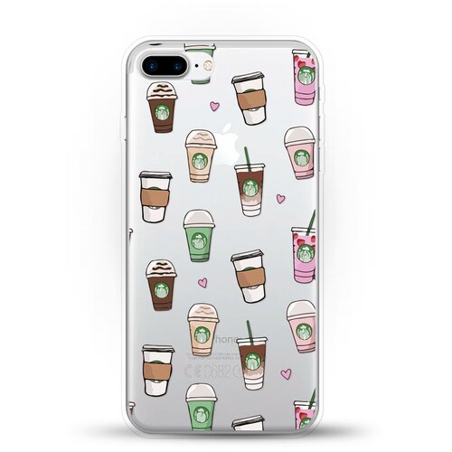 фото Силиконовый чехол кофе на apple iphone 7 plus andy & paul