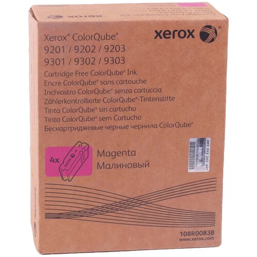 Чернила Xerox 108R00838, 37000 стр, пурпурный чернила xerox 108r00838 пурпурный