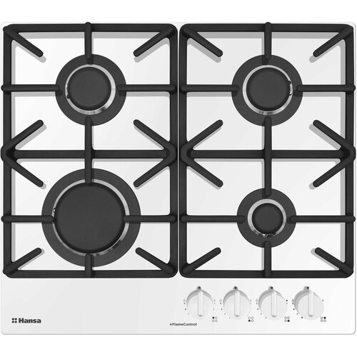 Газовая варочная панель Hansa BHKW6515516 встраиваемая регулировки пламени чугунные решетки стеклянная поверхность 2319800₽