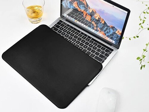 Чехол для MacBook Pro 13" Air, WiWU Skin Pro II Leather Sleeve, Черный