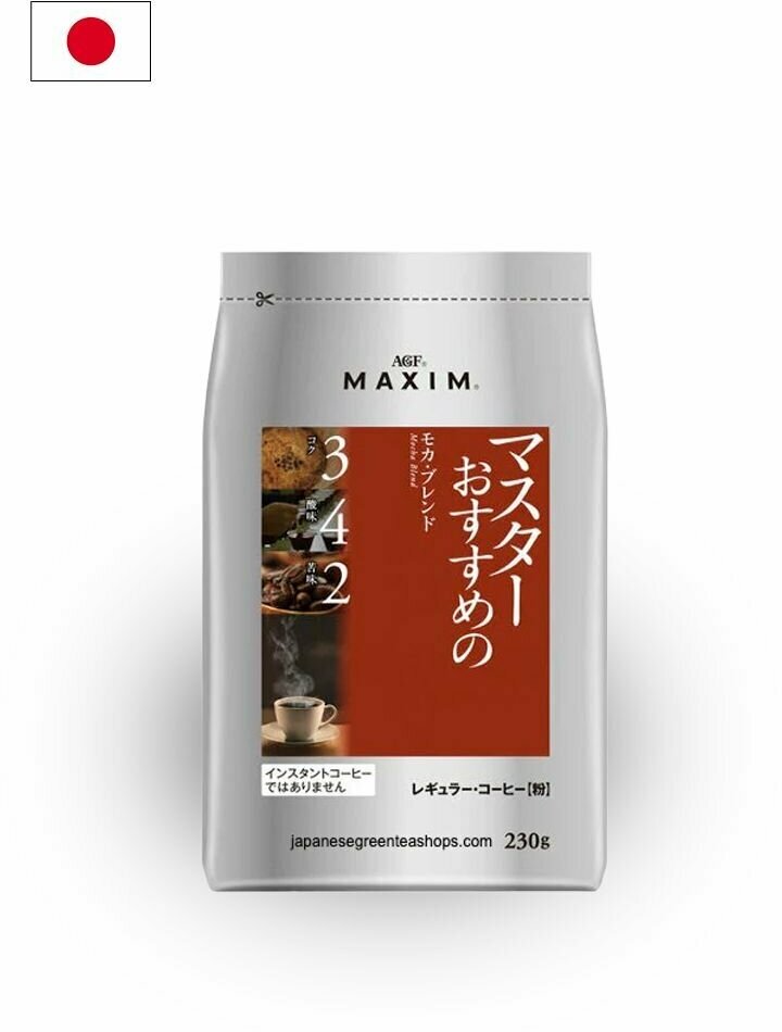 Натуральный молотый кофе AGF Maxim Mocha Blend, 230 г Япония