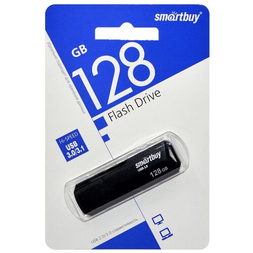 Флешка USB 3.1 SmartBuy 128 ГБ Clue ( SB128GBCLU-K3 ) флешка smartbuy sb128gbclu w3 128gb sb128gbclu w3